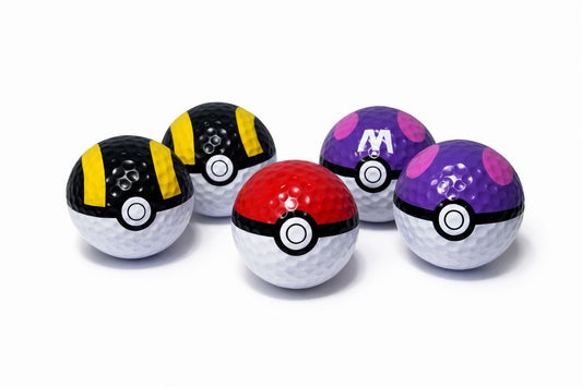 Pokemon Style Golf Balls Set (3) – Master Ball, Ultra Ball, Pokeball
