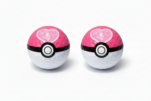Pokemon Love Ball Golf Balls Set (3) – Premium Novelty Golf Balls