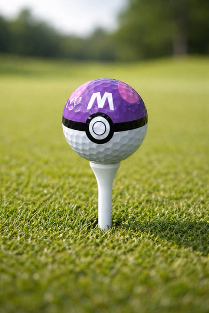 Pokemon Style Golf Balls Set (3) – Master Ball, Ultra Ball, Pokeball