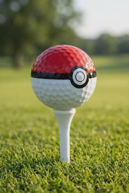 Pokemon Classic Pokeball Golf Balls Set (3) – Premium Novelty Golf Balls